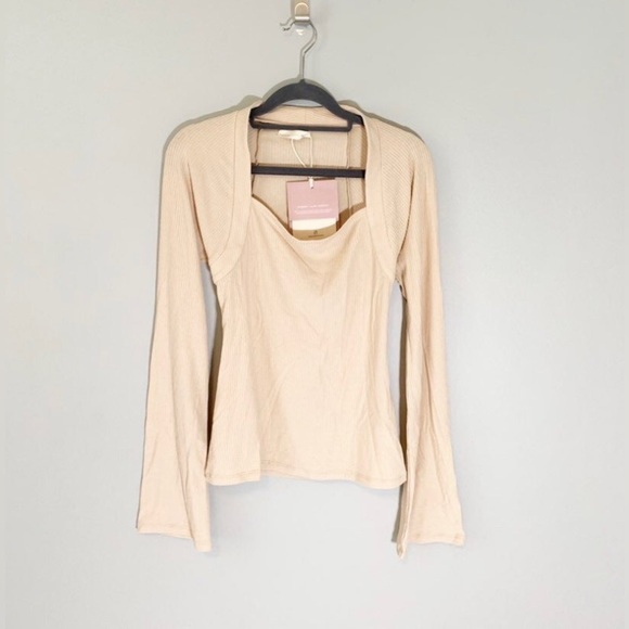 NWOT Nap Loungewear Square Neck Ribbed Top - Picture 10 of 14